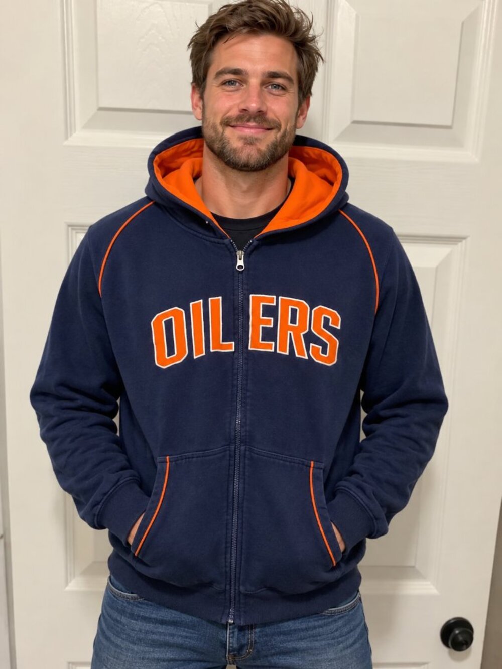OILERS   BULLETIN  HOODIE (X LARGE)